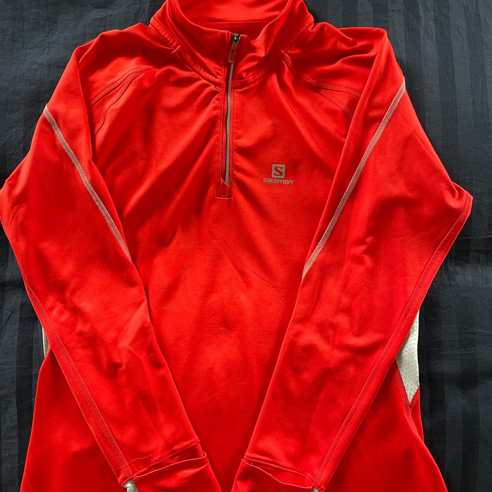 SALOMON Long Sleeve Half Zip Athletic Top